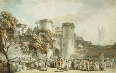 Brama św. Jerzego, Canterbury autorstwa Paul Sandby