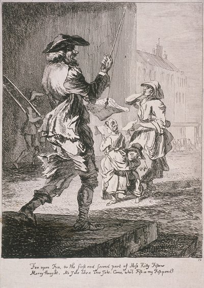 Artyści uliczni, Cries of London, 1760 autorstwa Paul Sandby