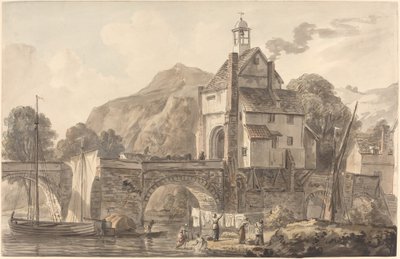 Most w Bridgnorth w Shropshire autorstwa Paul Sandby