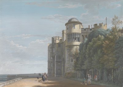 Północny taras, patrząc na wschód autorstwa Paul Sandby