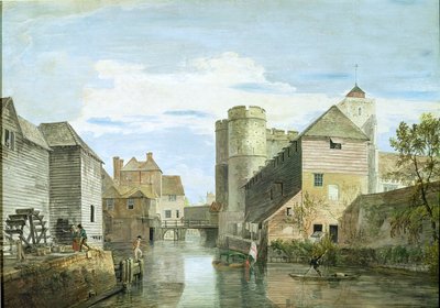 The Westgate, Canterbury (kolor nadwozia na papierze) autorstwa Paul Sandby