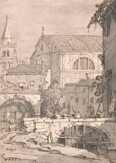 Fantazja wenecka autorstwa Paul Sandby
