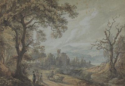 Widok w Walii autorstwa Paul Sandby