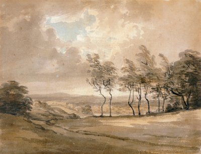 „Widok Hampstead Heath”, XVIII wiek autorstwa Paul Sandby