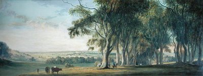 Widok na Windsor, z Góry Śnieżnej w Wielkim Parku autorstwa Paul Sandby