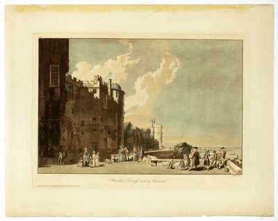 Taras Windsor patrząc na zachód autorstwa Paul Sandby