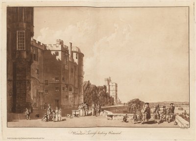 Windsor Terrass patrzący na zachód autorstwa Paul Sandby