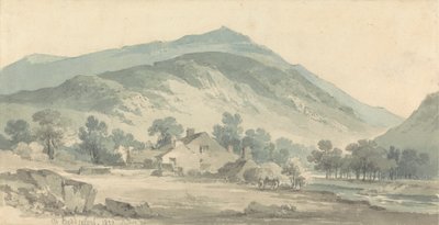 Krajobraz w Beddgelert w północnej Walii autorstwa Paul Sandby Munn