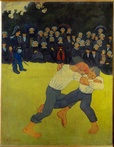 La lutte Bretonne (obraz na płótnie) autorstwa Paul Serusier