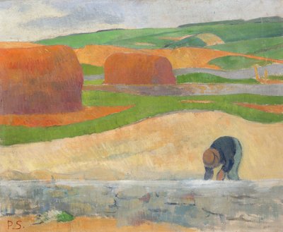 Zbieracz wodorostów autorstwa Paul Sérusier