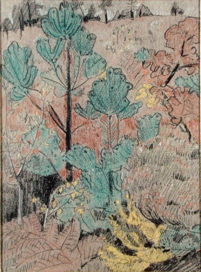 Poszycie (węgiel i pastel na papierze) autorstwa Paul Sérusier