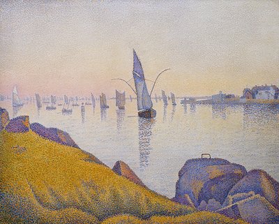 Abendruhe, Concarneau, Opus 220 (Allegro Maestoso). 1891 autorstwa Paul Signac