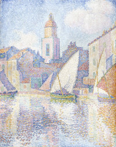 Dzwonnica w Saint Tropez, 1896 autorstwa Paul Signac