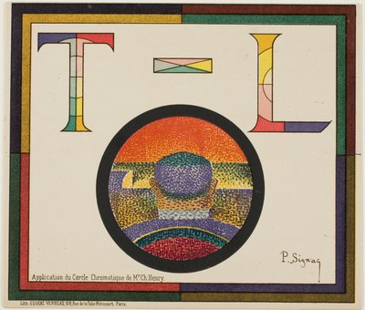 Koło chromatyczne autorstwa Paul Signac
