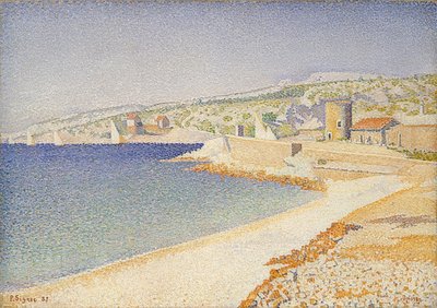 Der Molo w Cassis, Opus 198. 1889 autorstwa Paul Signac