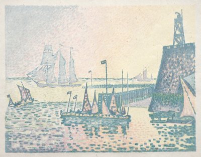 Wieczór, molo we Vlissingen autorstwa Paul Signac