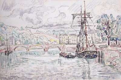 Hennebont autorstwa Paul Signac