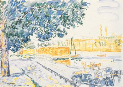 Sekwana w Asnières autorstwa Paul Signac