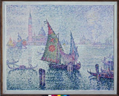 Zielony żagiel, Wenecja autorstwa Paul Signac