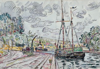 Krajobraz w Pontrieux, 1927 autorstwa Paul Signac