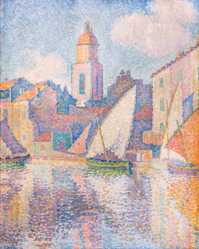 Dzwonnica w Saint-Tropez autorstwa Paul Signac