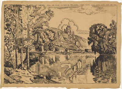 Les Andelys w letni poranek autorstwa Paul Signac