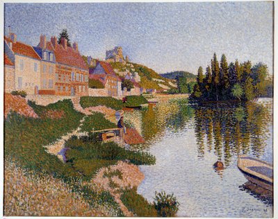 Les Andelys, bank Obraz Paula Signaca (1863-1935) 1886 nd. 0,65x0,81 m Paryż, musee d