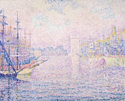 Marsylia Port, poranna mgła, 1906 autorstwa Paul Signac