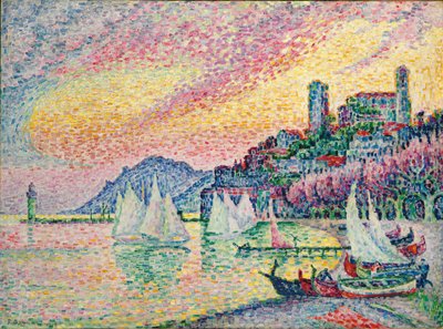 Stary Port w Cannes; Stary Port w Cannes, 1918 autorstwa Paul Signac