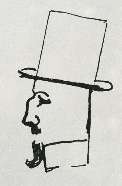 Portret Félixa Fénéona (tusz na papierze) autorstwa Paul Signac