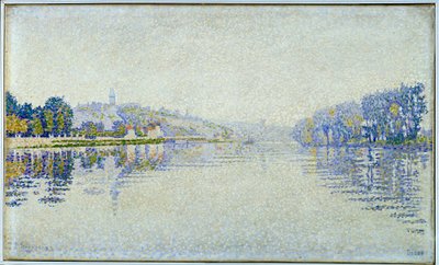 Riverside, Seine and Herblay Obraz Paula Signaca (1863-1935) 1889 Nd. 0,33x0,55 m Paryż, musee d