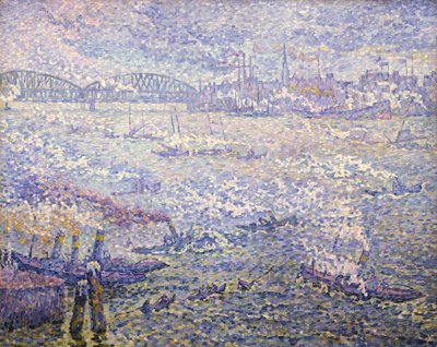 Rotterdamie. Opary autorstwa Paul Signac