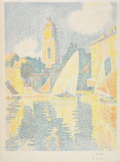 Saint-Tropez: Port, 1897-1898. autorstwa Paul Signac