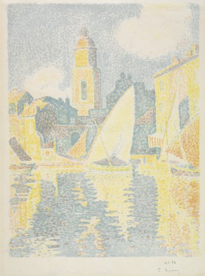 Saint-Tropez: Port, 1897-98 autorstwa Paul Signac