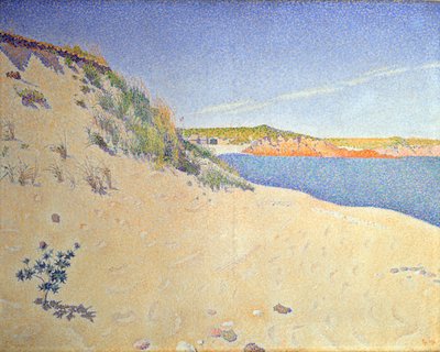 Plaża w Saint-Briac. op. 212 Piaszczyste wybrzeże, 1890 r. autorstwa Paul Signac