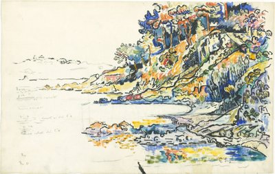 Calanque w Saint-Tropez autorstwa Paul Signac