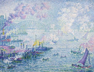 Port w Rotterdamie, 1907 autorstwa Paul Signac