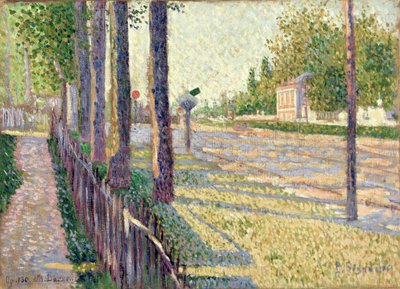 Węzeł kolejowy w Bois-Colombes lub La Route Pontoise autorstwa Paul Signac
