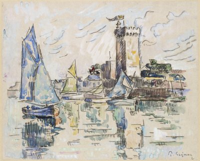 Widok na port w Les Sables-d