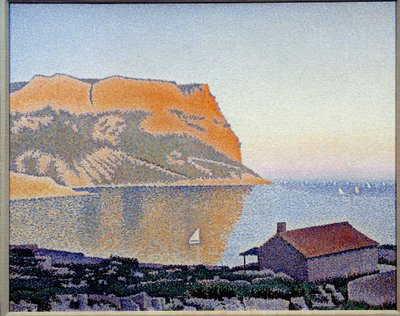 Widok na zatokę czarnej porzeczki, Cap Canaille Obraz Paula Signaca (1863-1935) 1889 Kolekcja prywatna - Widok na zatokę Cassis, Cap Canaille. Obraz Paula Signaca (1863-1935) autorstwa Paul Signac