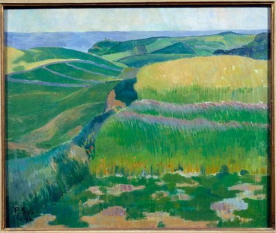 Pszenica jest zielona w Pouldu Malarstwo Paul Serusier (1863-1927) 1890 Brześć, Muzeum Sztuk Pięknych autorstwa Paul Sérusier