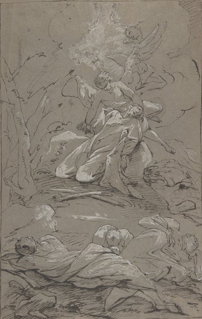 Chrystus w Ogrodzie Getsemani, 1712-62. autorstwa Paul Troger