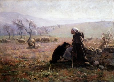 Wiosna, ok. 1877 (olej na płótnie) autorstwa Paul Vayson