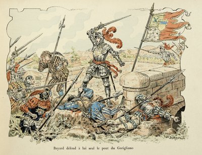 Ilustracja zaczerpnięta z książki „Histoire du chevalier Bayard” autorstwa Theodore