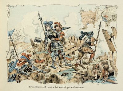 Ilustracja zaczerpnięta z książki „Histoire du chevalier Bayard” autorstwa Theodore