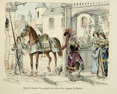 Ilustracja zaczerpnięta z książki „Histoire du chevalier Bayard” autorstwa Theodore