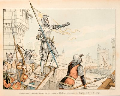 Ilustracja zaczerpnięta z książki „”Joan of Arc”” Theodore Cahu i zilustrowana przez Paula De Semant (1855-1915): Joanna d