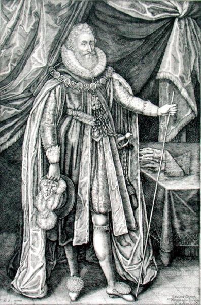 Ludovick Stuart, książę Richmond i Lennox (1574-1624), grawerowane przez Joannes Barra (1581-1634) autorstwa William Walcutt