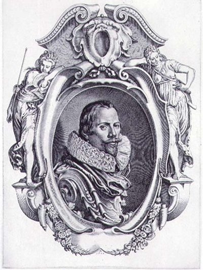 Autoportret, sztychowany przez Simona de Passe (1595-1647) 1622 (grafika) autorstwa Paul van (after) Somer