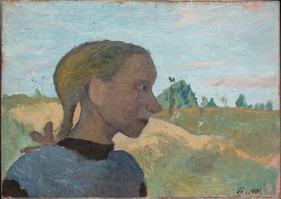 Portret dziewczynki autorstwa Paula Modersohn-Becker